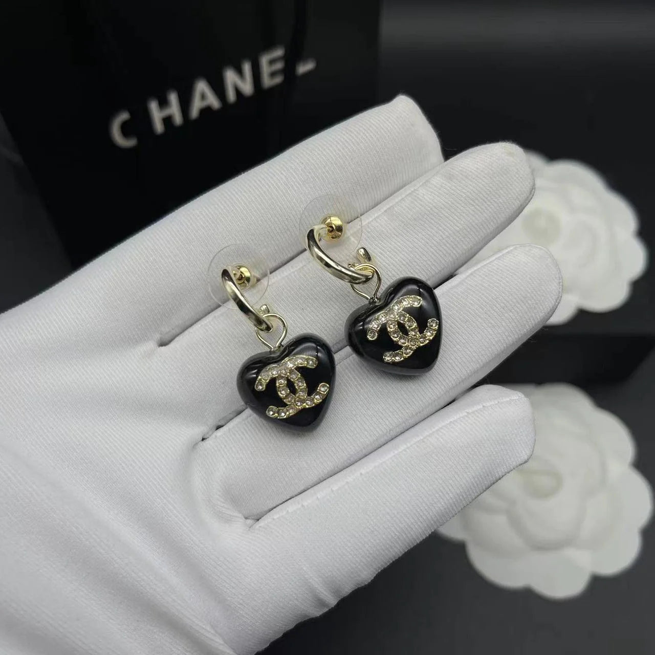 Fashionable Tassel Full Diamond Earrings 1024010313