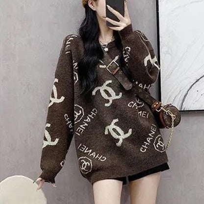 Autumn and winter long sleeved knit shirt PD1023101613