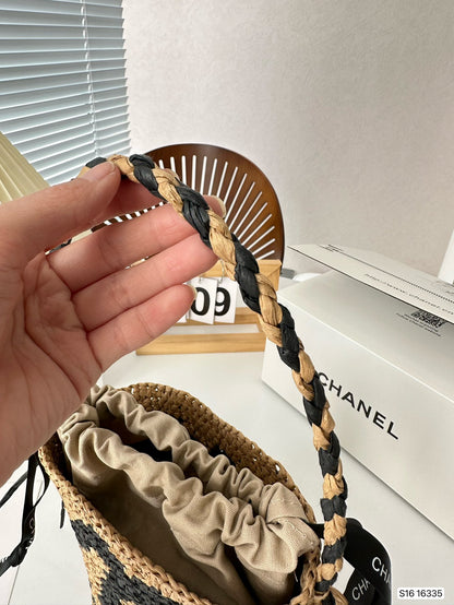 CNL summer woven bucket bag 0724041123