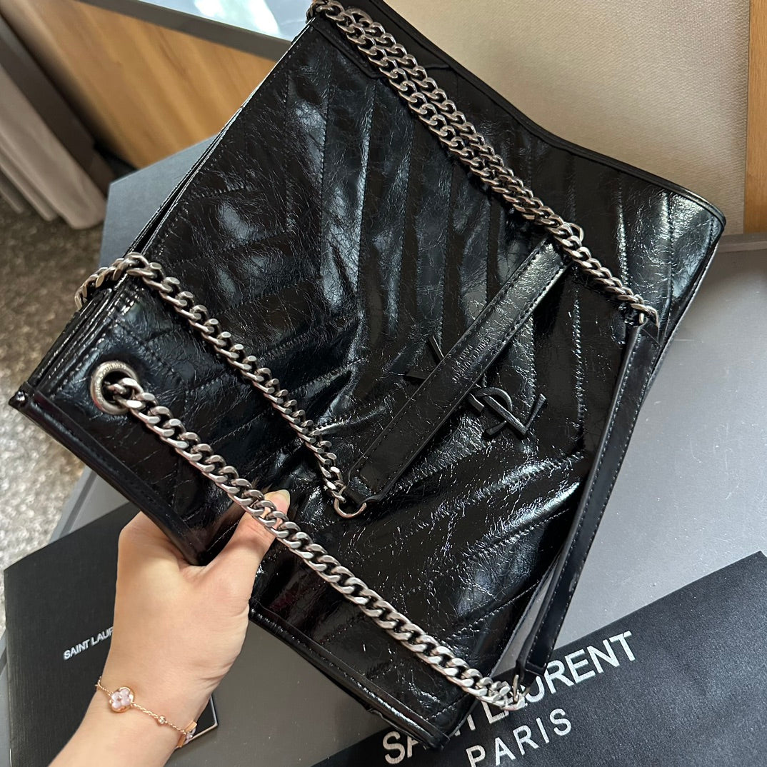 Ysl Niki Tote genuine cowhide commuter bag XC24092405