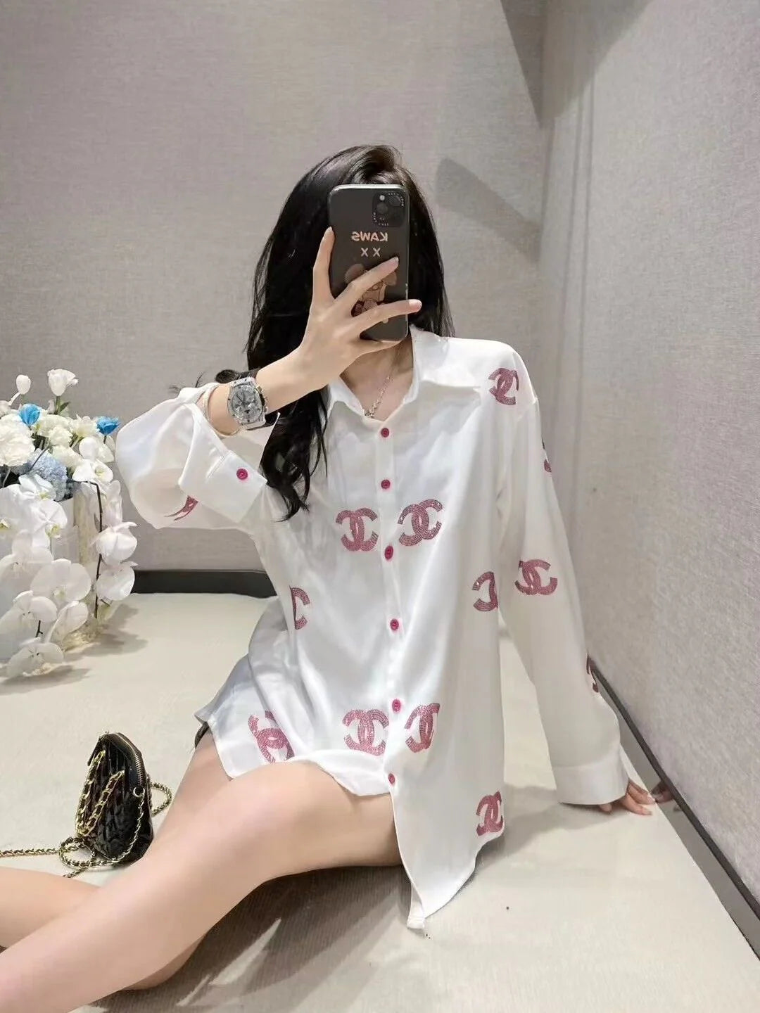 New Versatile Loose Long Sleeve Shirt 1024042910