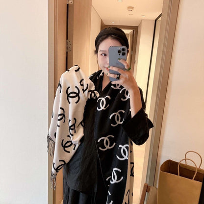 Fashion and versatile high-end cashmere scarf PD1023042825