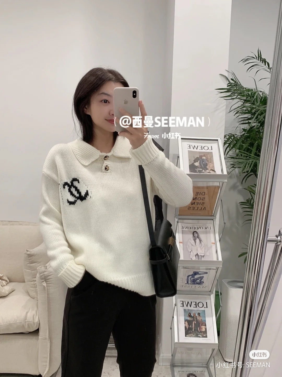 Autumn and winter limited edition embroidered logo sweater XC0823091919