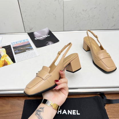 Chane1 top fashion classic flat toe thick heels 0724030818