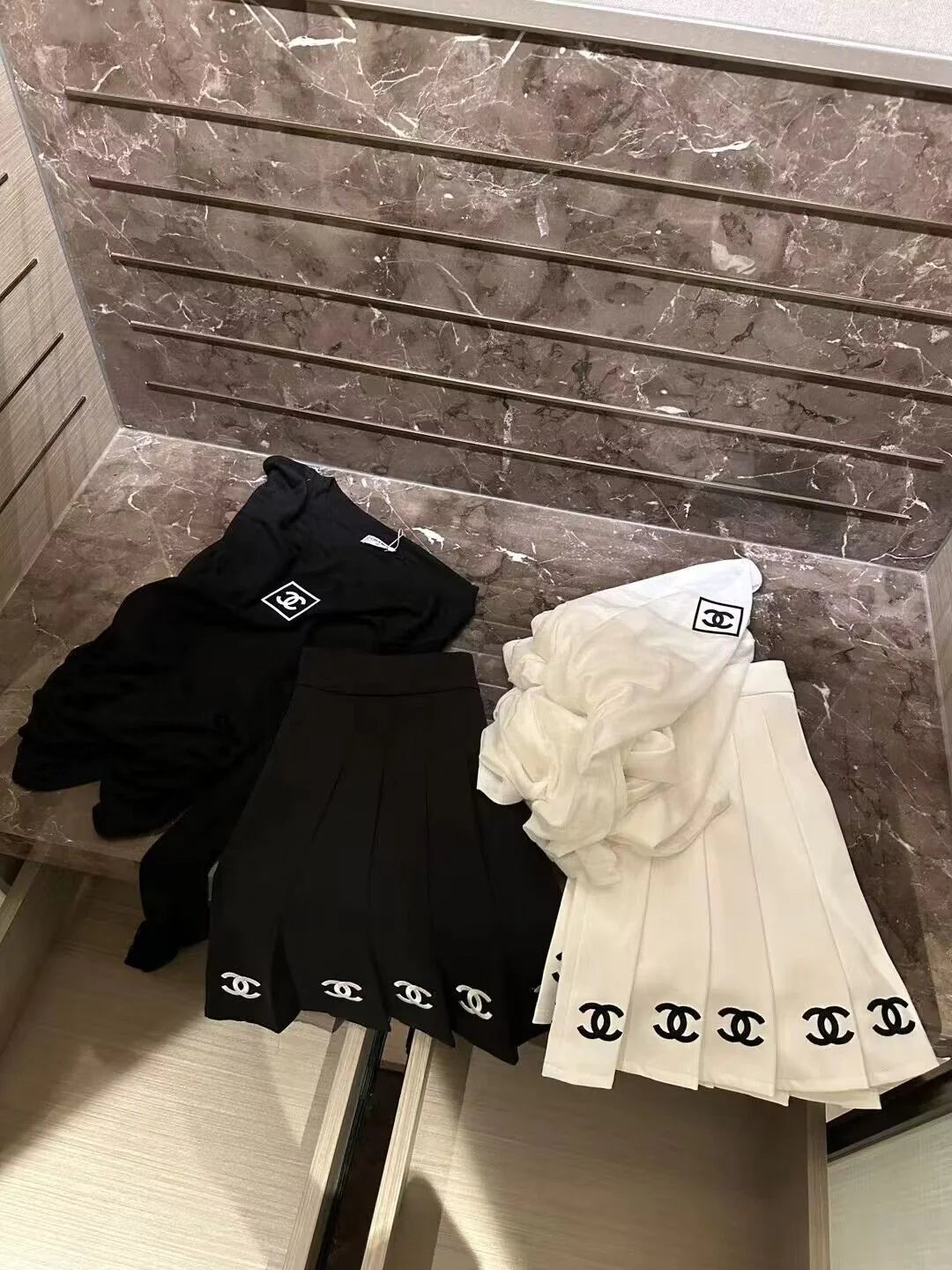 Spring And Summer New All-match High Waist Skirt Pleated Skirt 1024031211