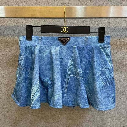 New fashion versatile denim suit swimsuit 1024020503