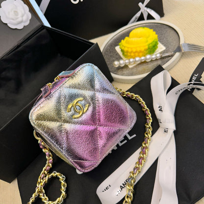 Pink Gradient Mermaid Ji Chain Cube Bag Dice Bag XC7032708