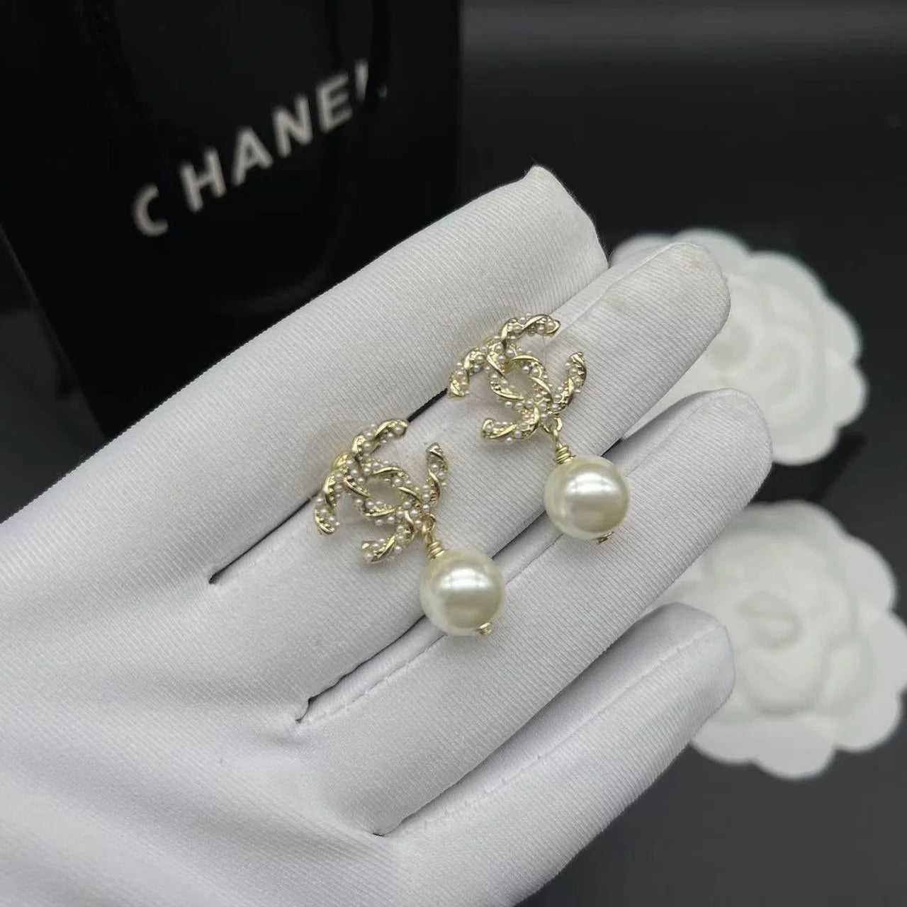 Fashionable Tassel Full Diamond Earrings 1024010313