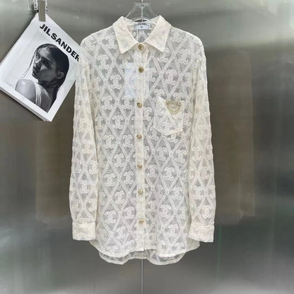 New Lace Embroidery Sunscreen Shirt 1024030709