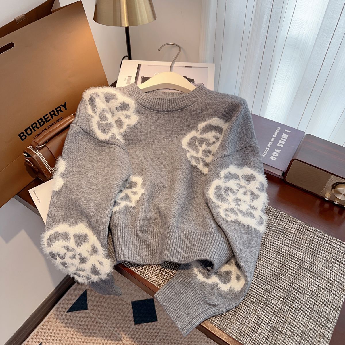 Small Fragrant Style Camellia Women's Autumn And Winter Sweater -PD052023122803