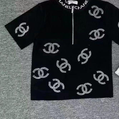 Fashion short sleeved T-shirt knit sweater 1024022613