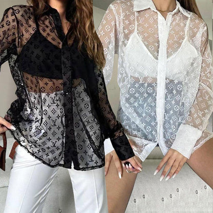 New Sexy Mesh Shirt Top 1024071933