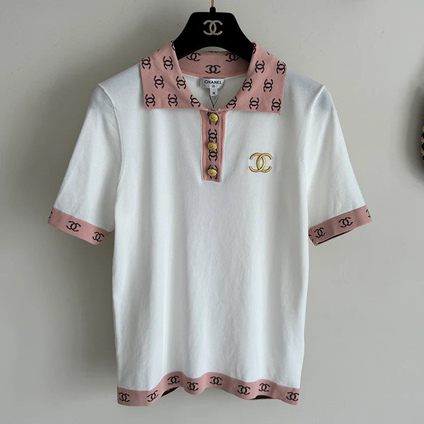 New Fashion Casual Printed Knitted Short Sleeves 1024061310