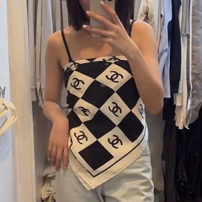 Women's inner tube top silk scarf PD10041308