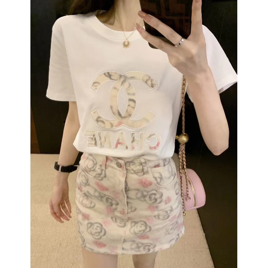 New fashion versatile T-shirt skirt suit 1025042104