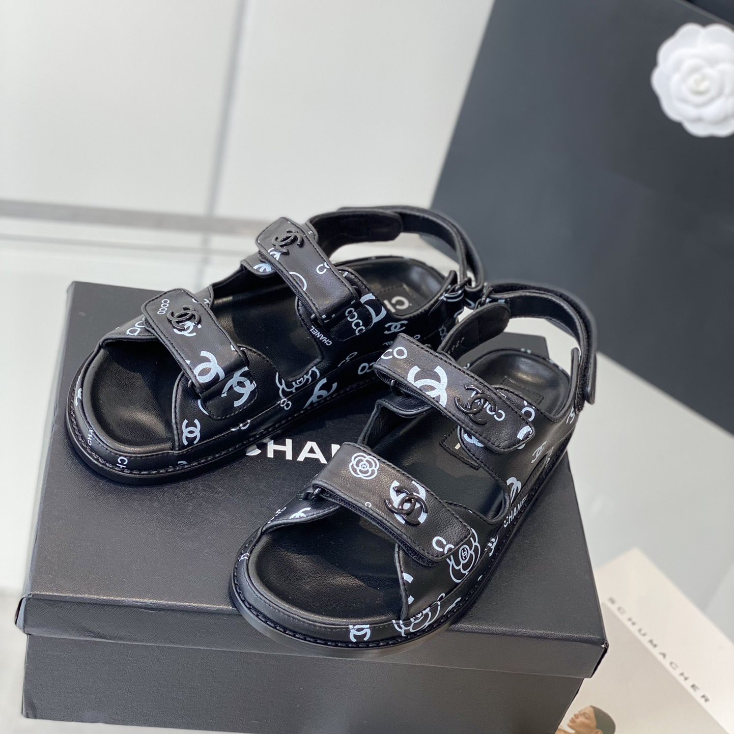 New Black Summer Sandals XC07053106