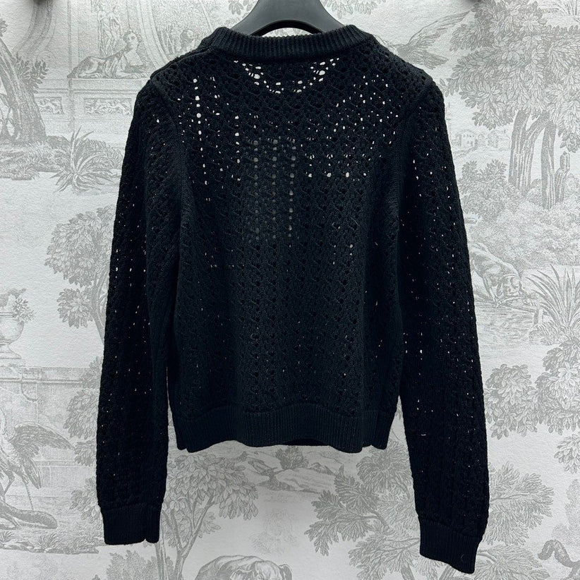 New Fashion Hundred Hollow Long Sleeve Top 1024122305