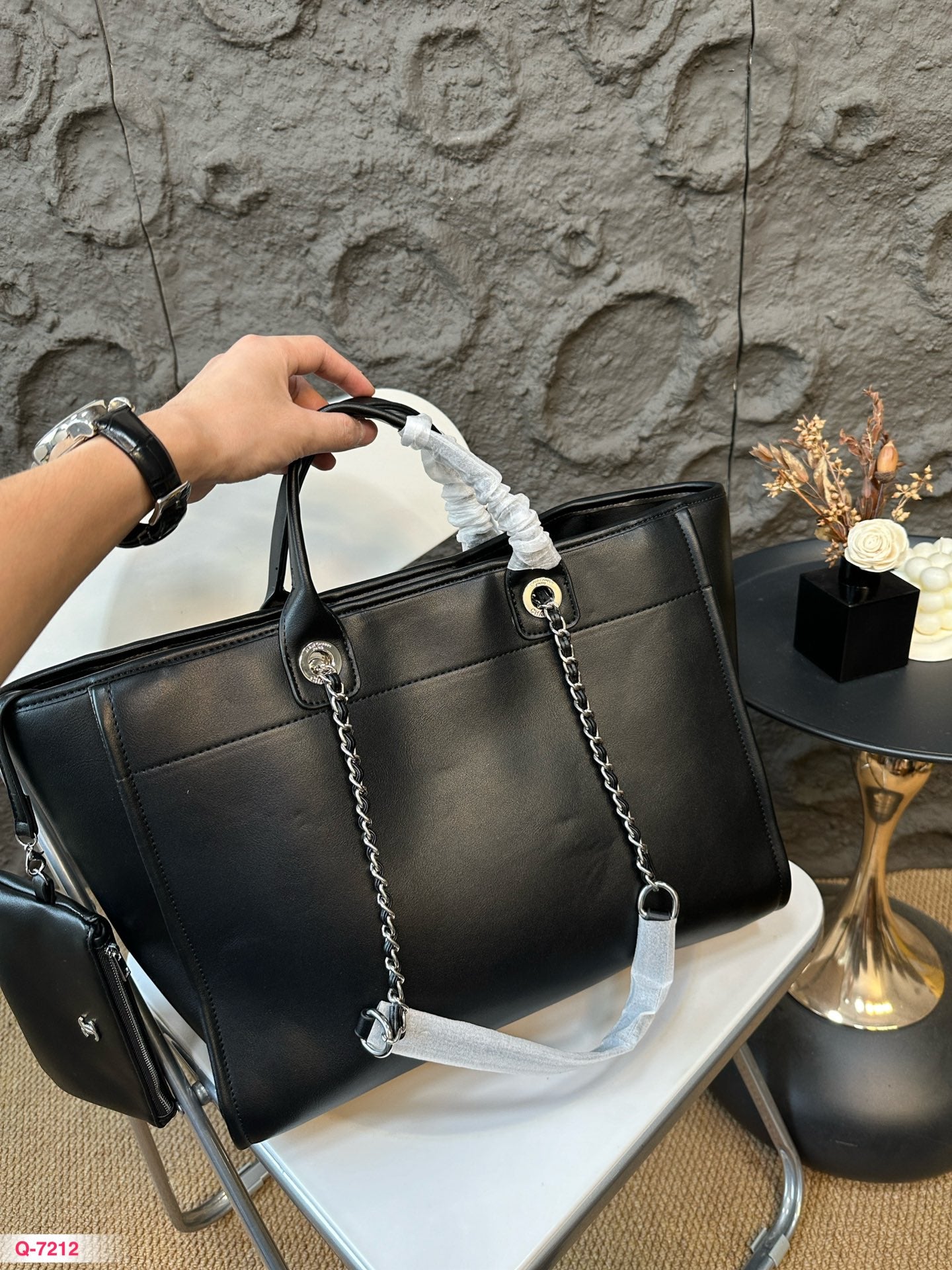 CNL Fashion Leather Top Handle Tote Bag 0724082611