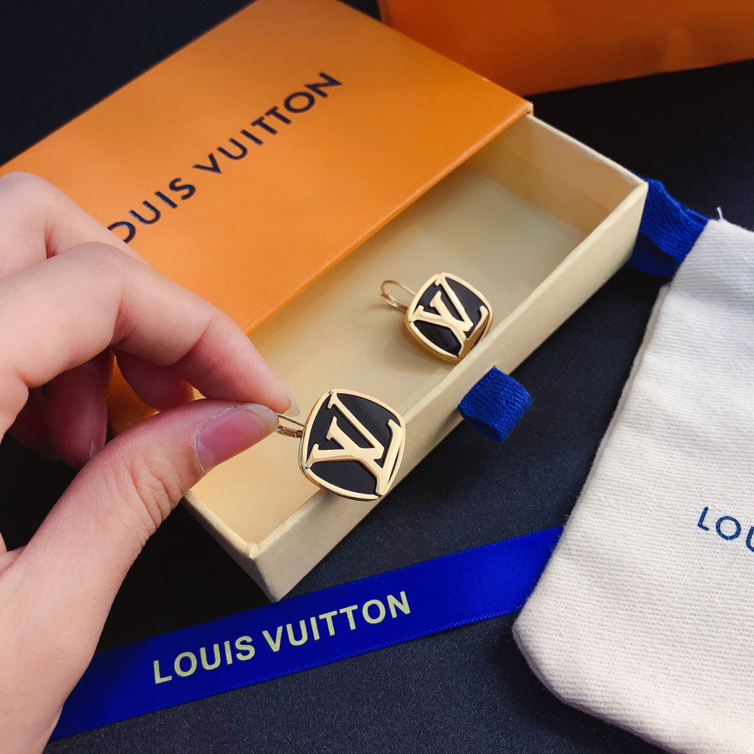 Titanium Steel L-Shaped Earrings 1025092222