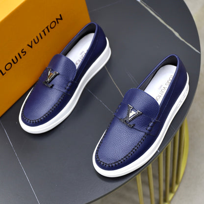 Lvv cowhide casual slip on shoes 0724091604