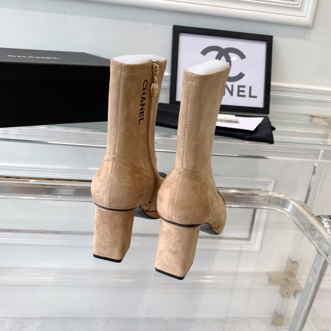 CNL Fashion Cashmere High Heel Boots 0724102316
