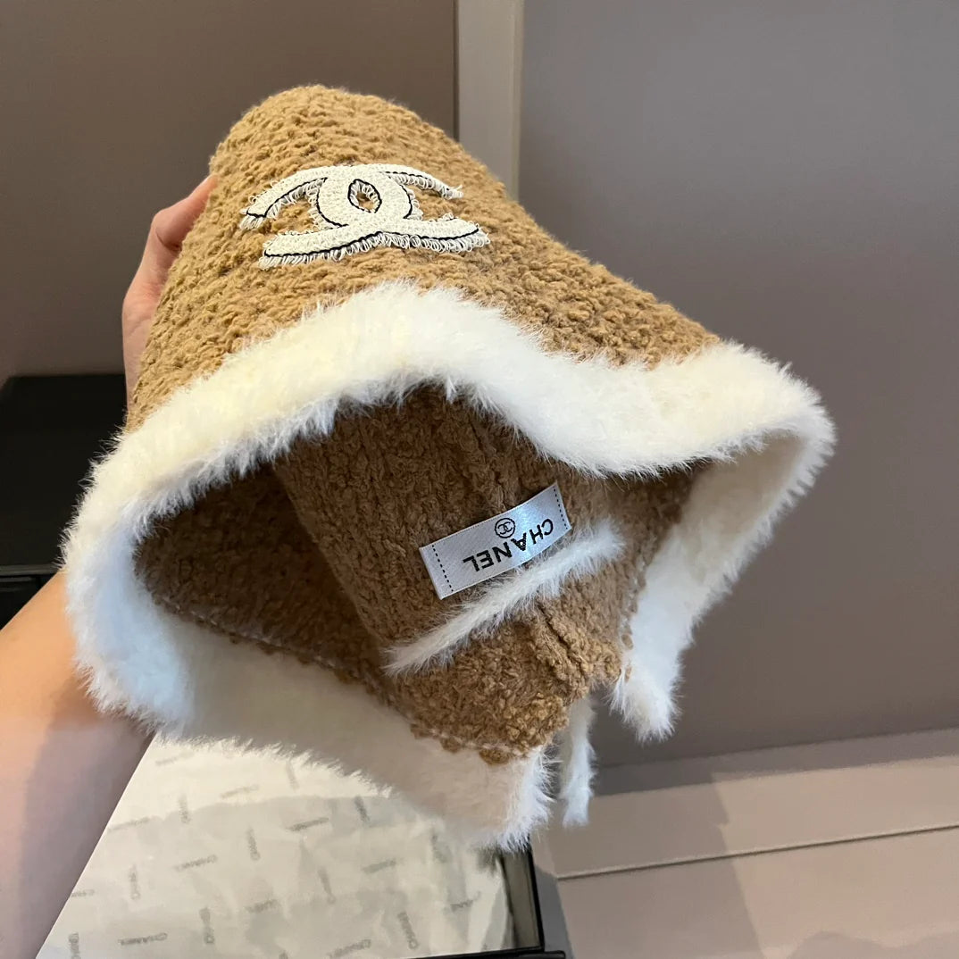 Fashion and versatile lamb wool fisherman cap 1024101807