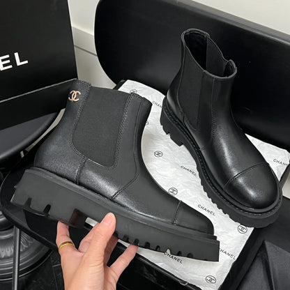 New hundred matching thick bottom short boots 1024121929