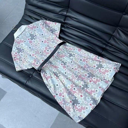 New Niche Belt Short Sleeve Dress 1024031816