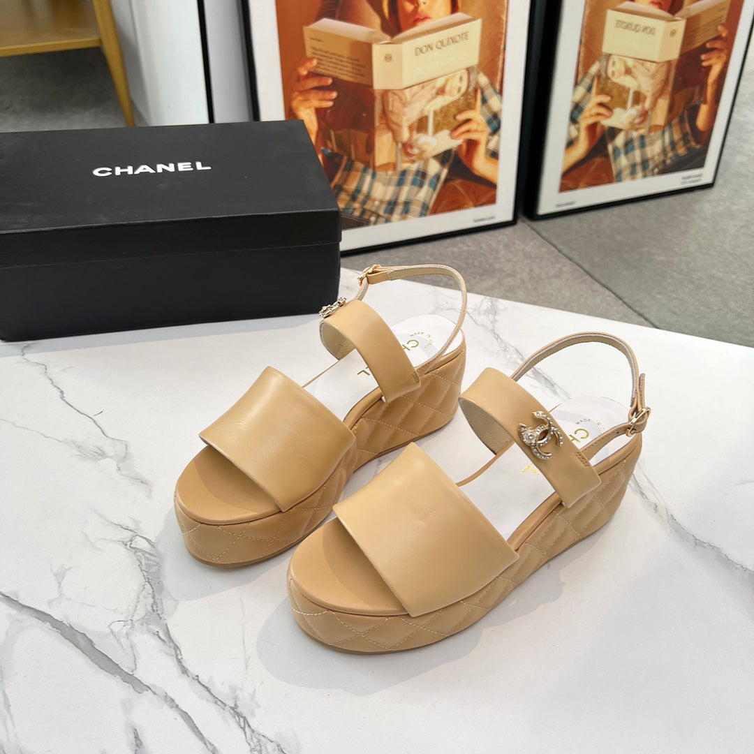 Chane1 top fashion thick-soled rhombus sandals 0724030811
