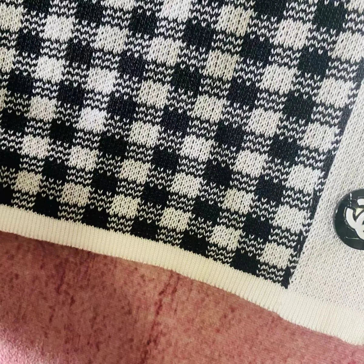 New Check Sling Spice Knit Top 1024072203