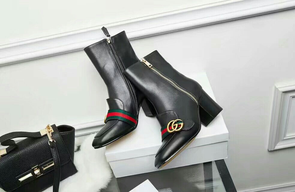 GG Fashion chunky-heeled ankle boots 0725090811