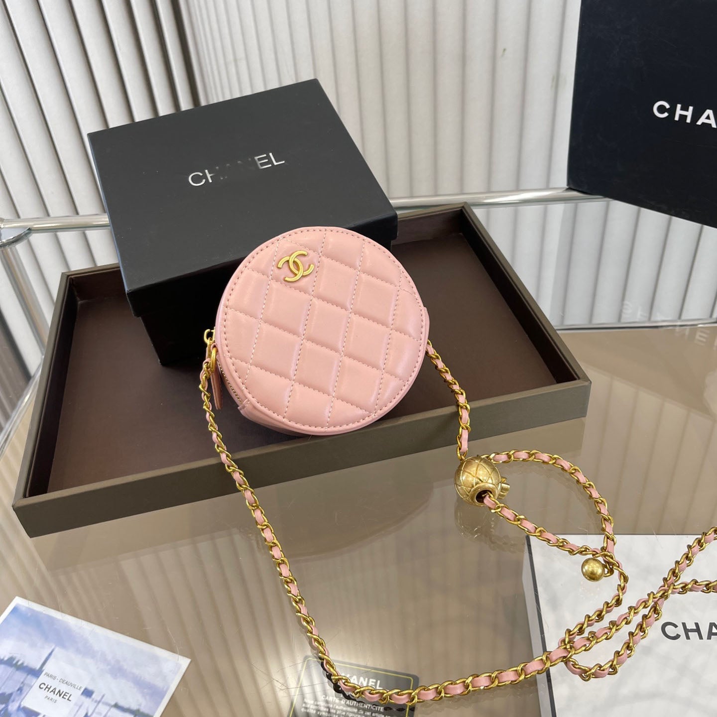 Five-color Golden Autumn Round Cake Bag WLFBG23021718