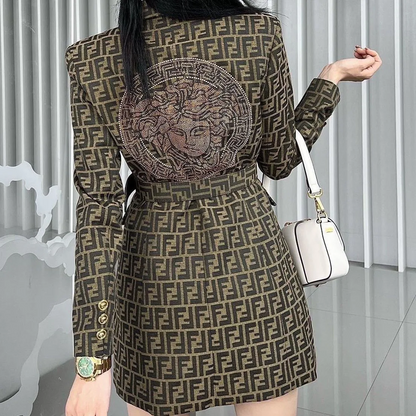 New suit pleated dress coat 900240812002