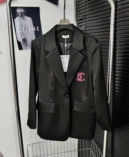 New Composite Hot Rhinestone Suit All-match Jacket 1024030603