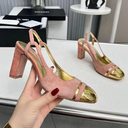 New High Heels Mary Jane Square Toe Sandals  1024031804