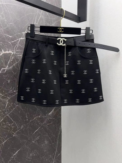 New Entry Light Luxury Spice Girl Full Hot Diamond Skirt 1024040130