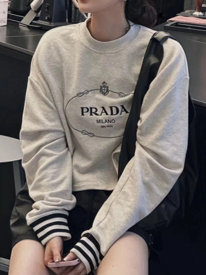 Casual Versatile Long Sleeved Set Hooded 1024022621