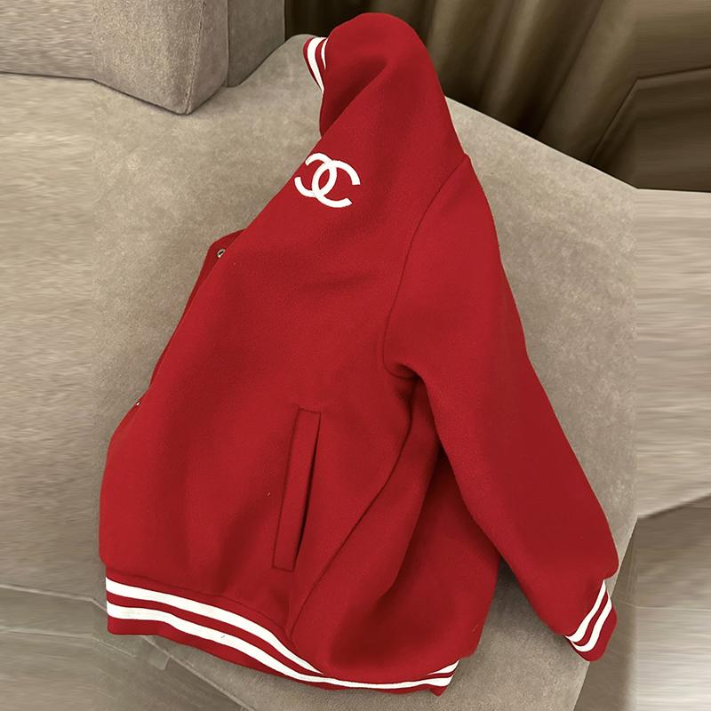 New fashion woolen patchwork leather sleeve jacket 1023121409