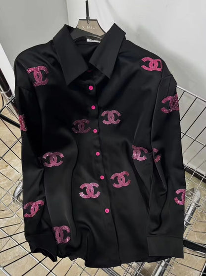 New Versatile Loose Long Sleeve Shirt 1024042910