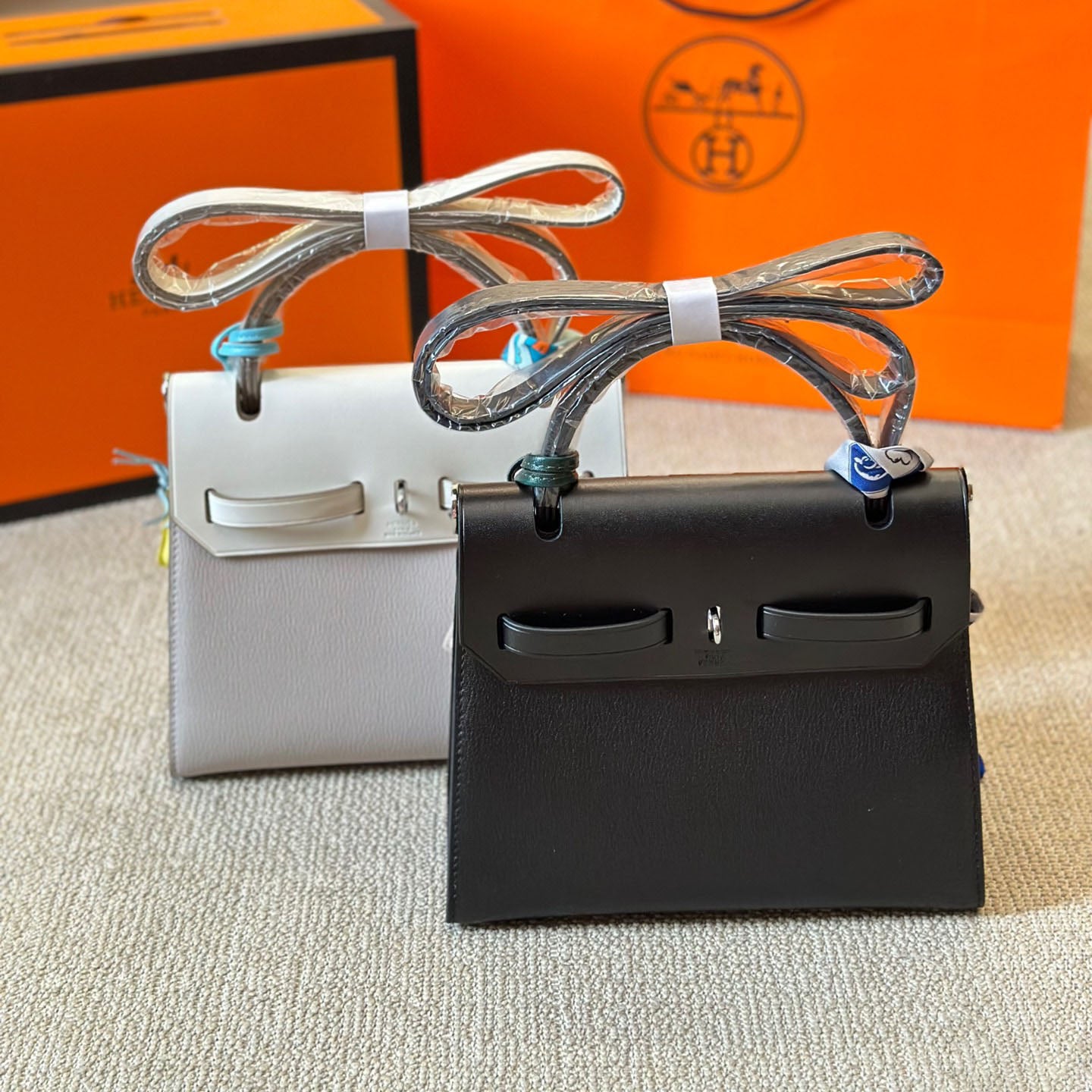 H classic pure leather handbag XC24100905