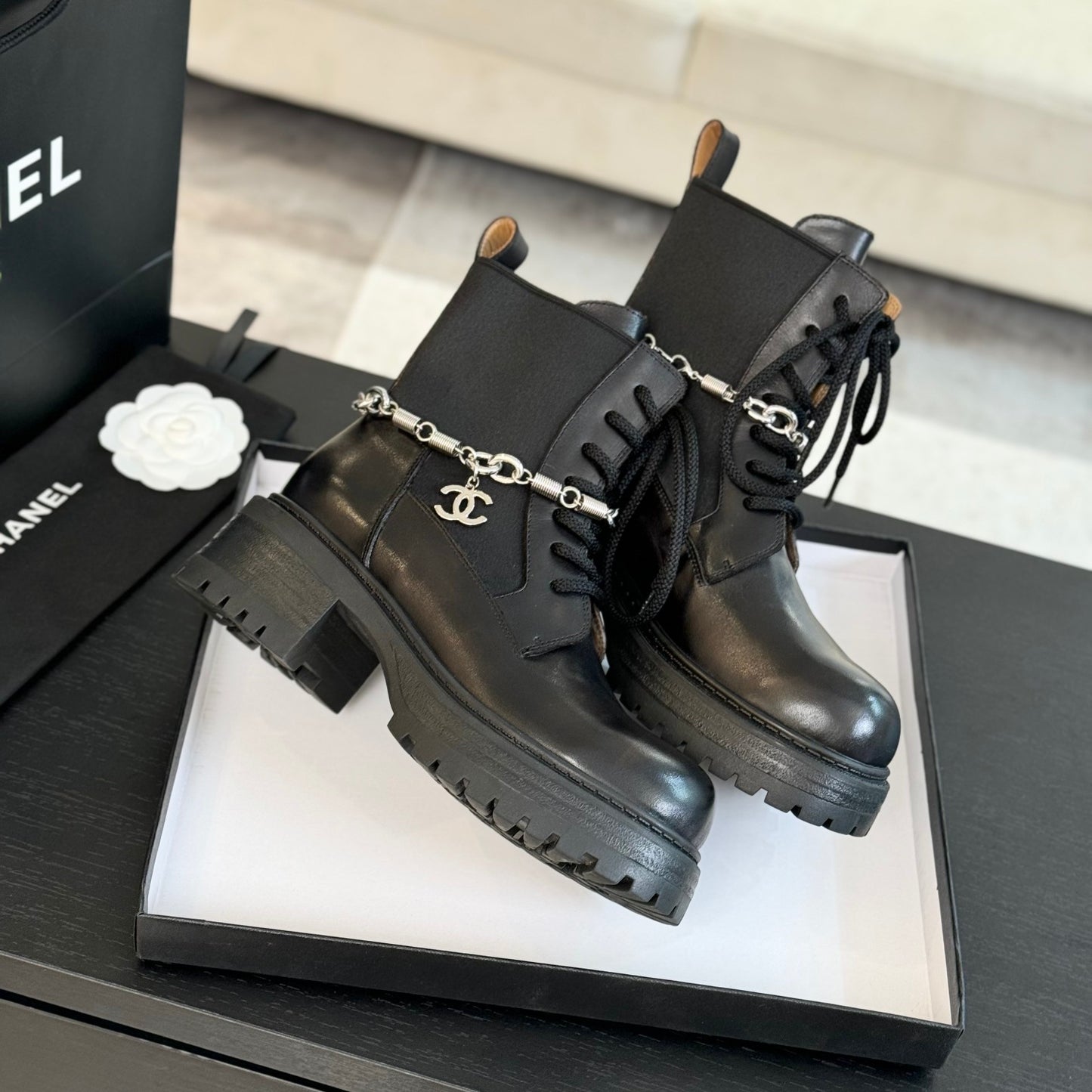 CNL letter buckle Martin boots 0724121102