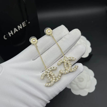 Fashionable Tassel Full Diamond Earrings 1024010313