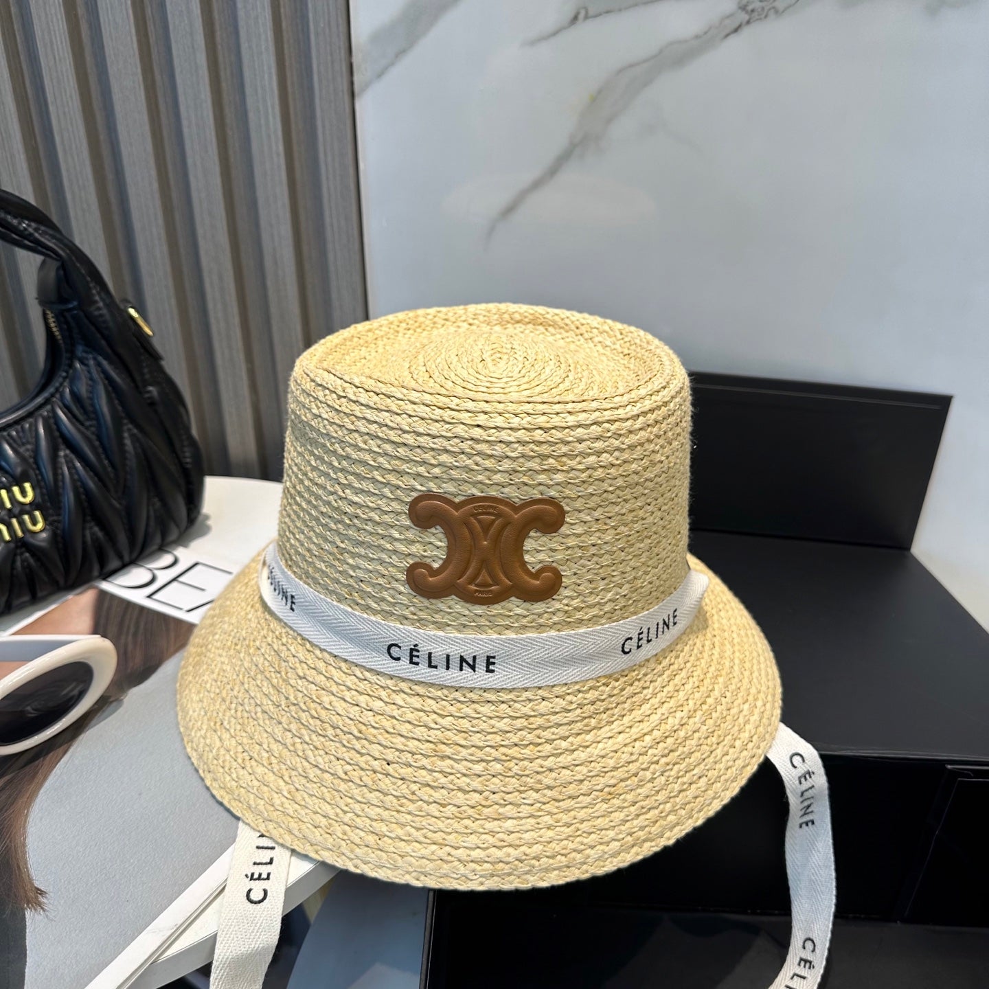 CLE Raffia woven straw hat 0725070301