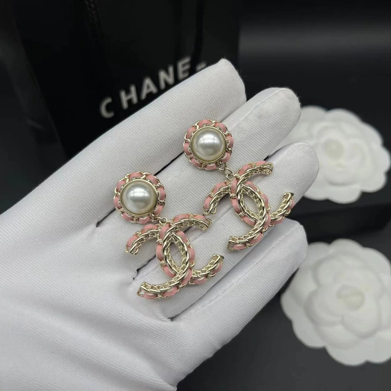 Fashionable Tassel Full Diamond Earrings 1024010313