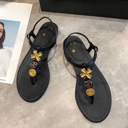 Fashion New Camellia Flip Sandals PD1023071925