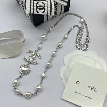 Premium Double C Letter Necklace 0823112207