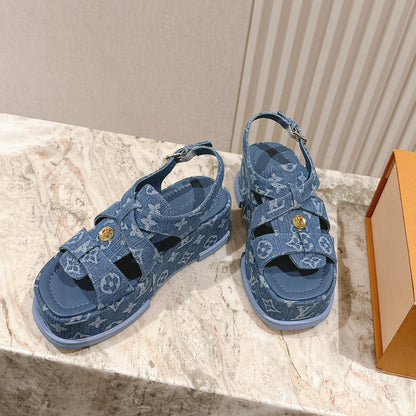 Lvv fashion thick-soled sandals 0725042802