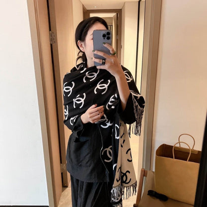 Fashion and versatile high-end cashmere scarf PD1023042825