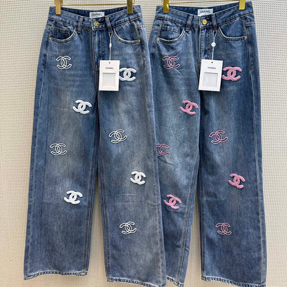 New fashion printed straight jeans 1024022308