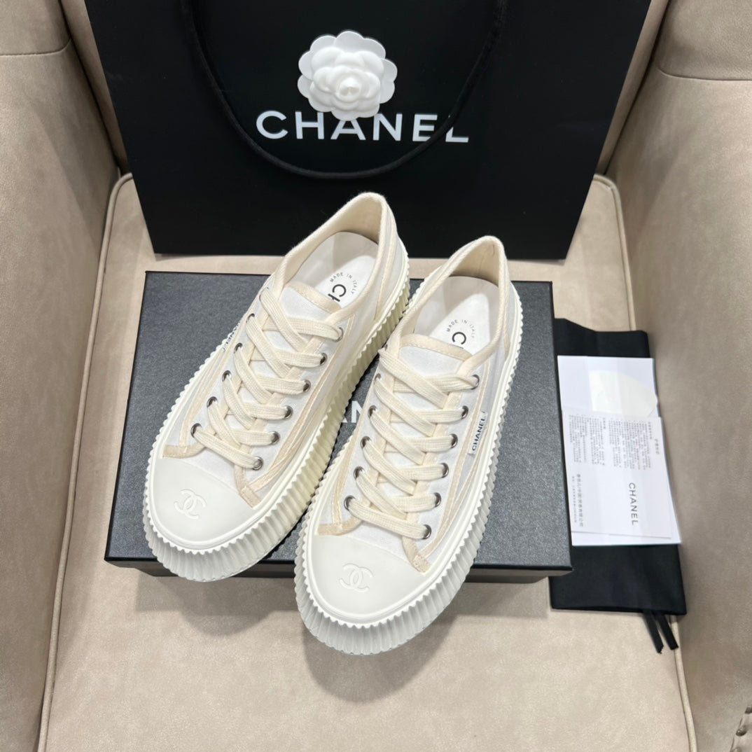 CNL Vintage 2024 Autumn and Winter New Style Canvas Thick-soled Sneakers 1824071604